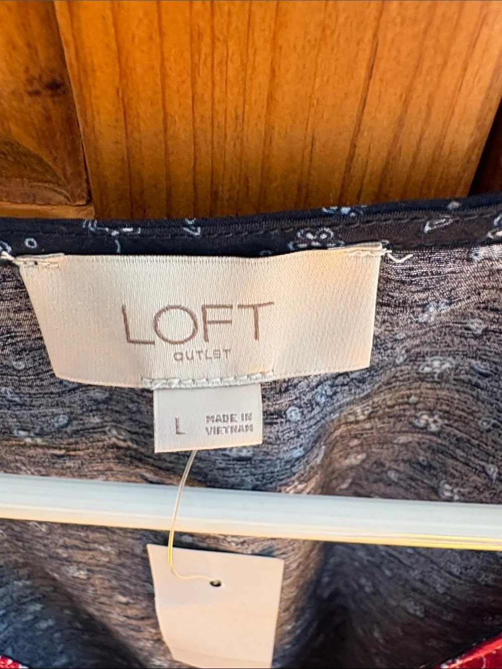 LOFT navy peplum